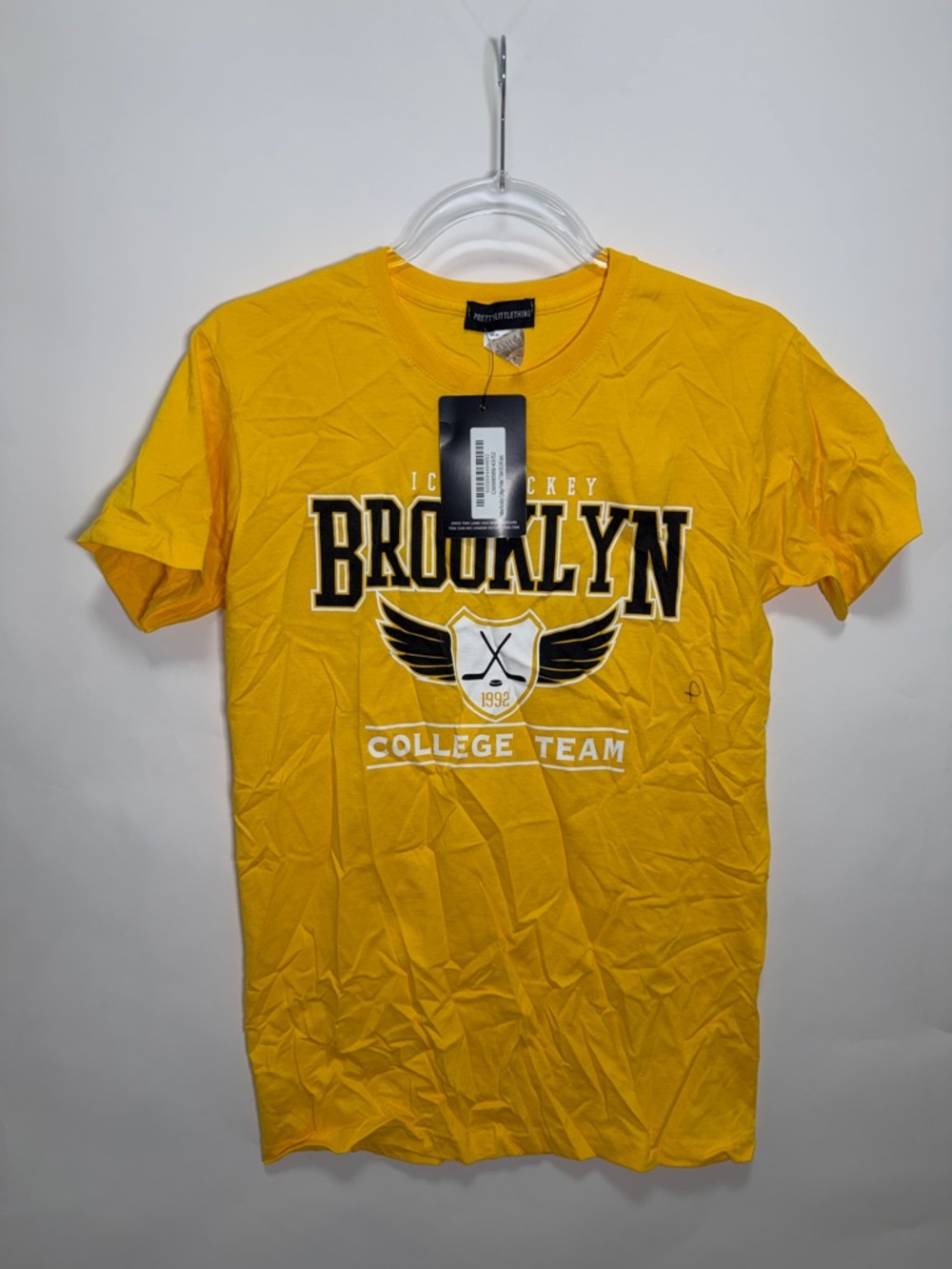 Pretty Bird Yellow 'Brooklyn' College Team Graphic Tee